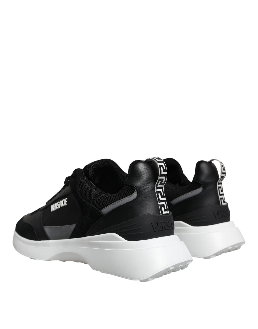 Versace - Black Canvas Quad Fabric Medusa Low Top Sneaker
