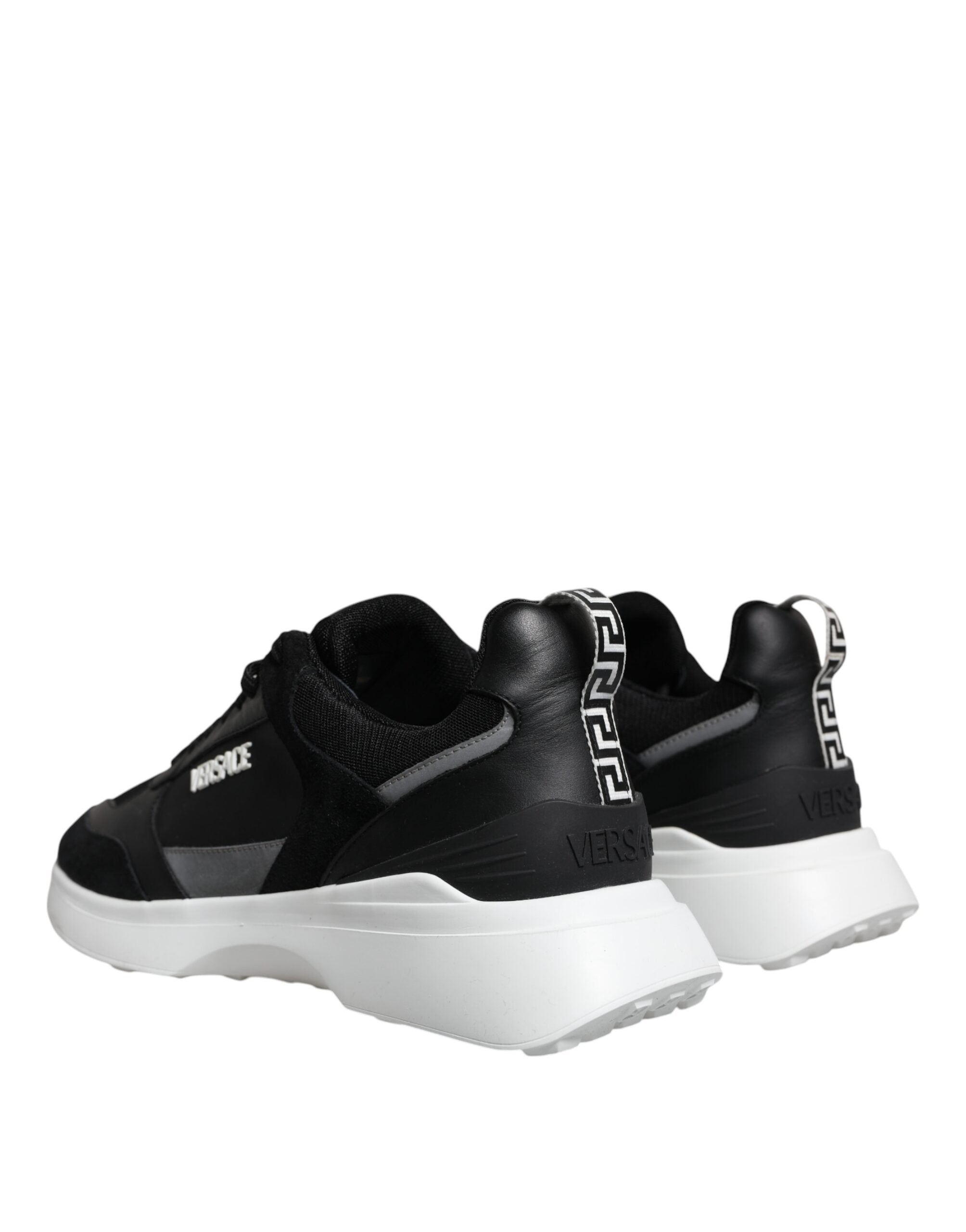 Versace - Black Canvas Quad Fabric Medusa Low Top Sneaker