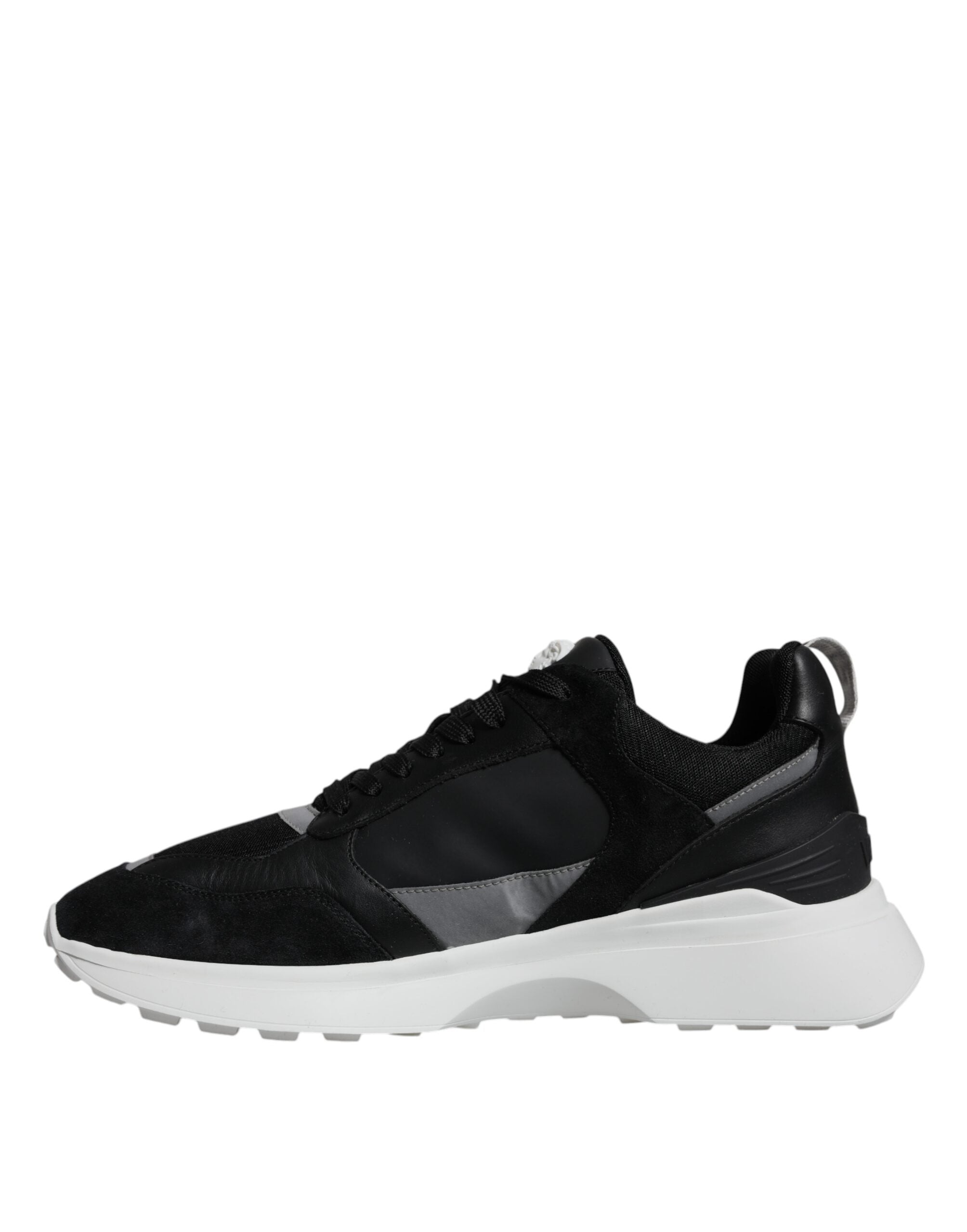 Versace - Black Canvas Quad Fabric Medusa Low Top Sneaker