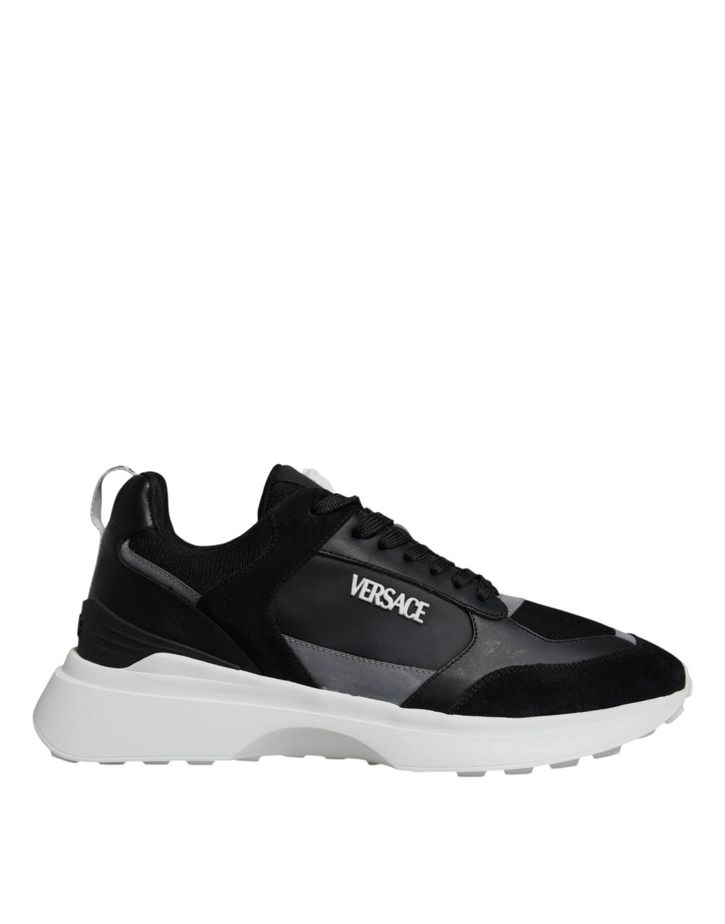 Versace - Black Canvas Quad Fabric Medusa Low Top Sneaker