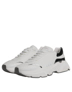 Dolce & Gabbana - White Silver DAYMASTER Leather Sneakers