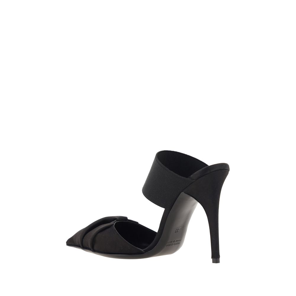 Bruno Frisoni – Draped Black Leather Pumps