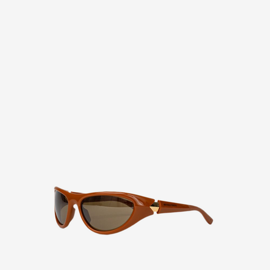 Bottega Veneta – Brown Acetate Sunglasses