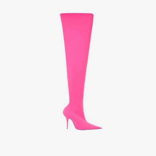 Balenciaga – Pink Polyester Ankle Boots