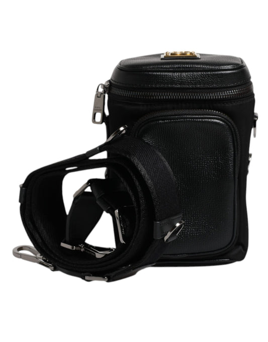 Dolce & Gabbana – Black Leather Camera Bag