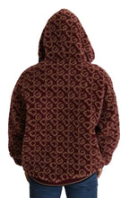 Dolce & Gabbana - Red Beige Wool Oversize Hooded Pullover Sweater
