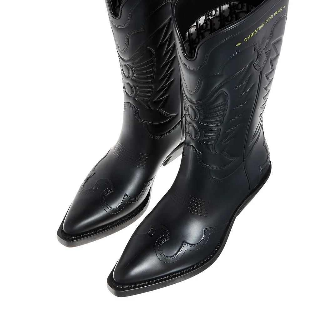 Christian Dior – Black Leather Low Boots