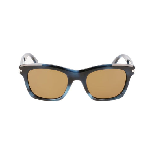 Lanvin – Blue Acetate Sunglasses with Brown Lenses