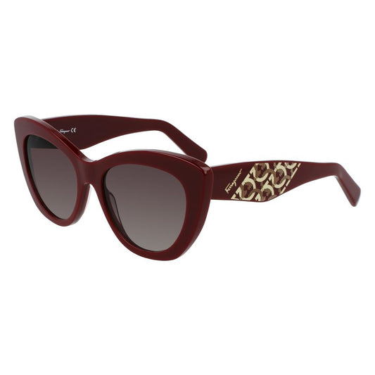 Salvatore Ferragamo – Bordeaux Acetate Sunglasses