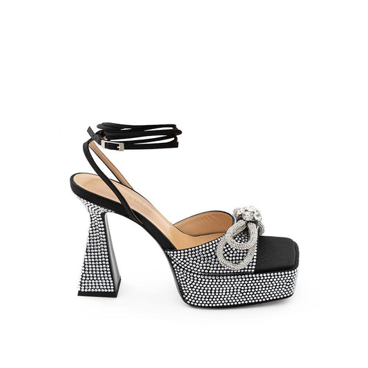 Mach & Mach – Chic Black Leather Platforms