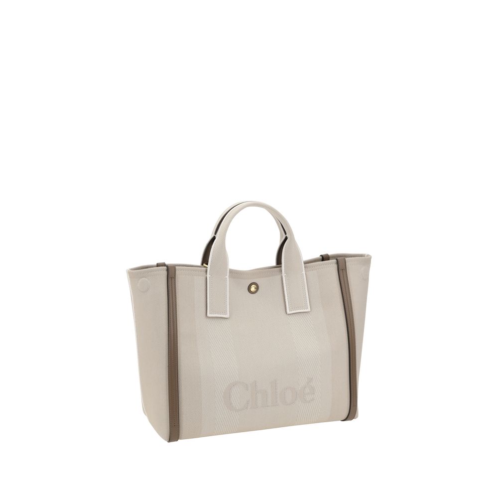 Chloé – Carry Cotton & Leather Handbag