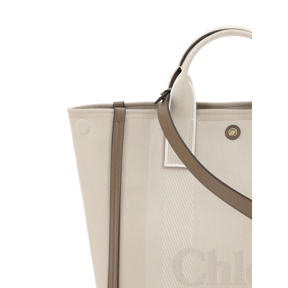 Chloé – Carry Cotton & Leather Handbag