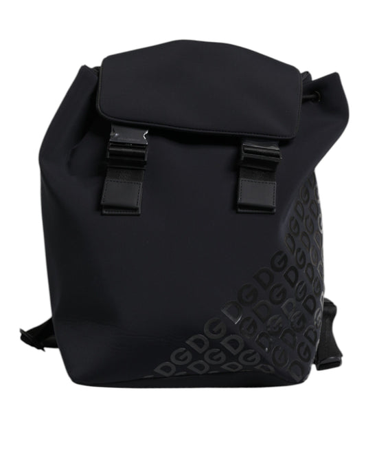 Dolce & Gabbana – Black Neoprene DG Logo Backpack