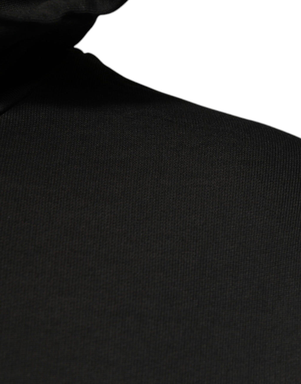 Dolce & Gabbana - Black Cotton Hooded DG Shield Pullover Sweater