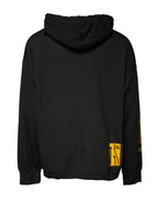 Dolce & Gabbana - Black Cotton Hooded DG Shield Pullover Sweater