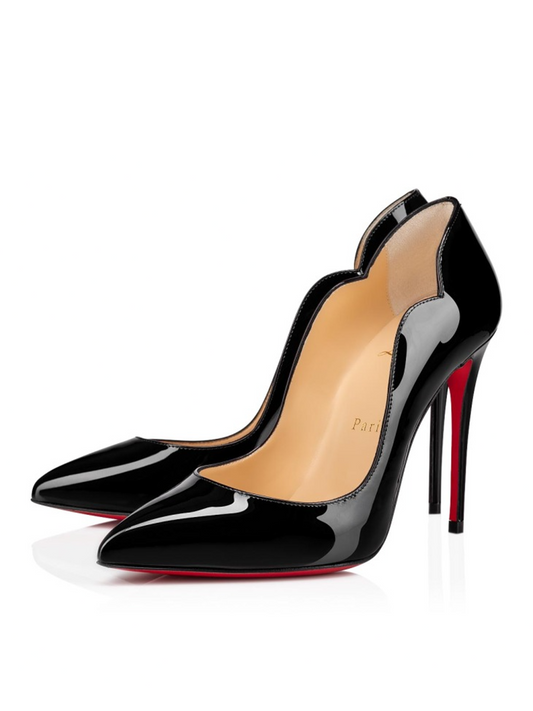 Christian Louboutin – Hot Chick Black Patent Leather Pumps