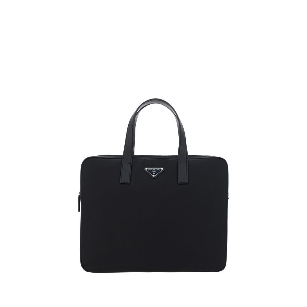Prada – Black Re-Nylon Work Shoulder Bag