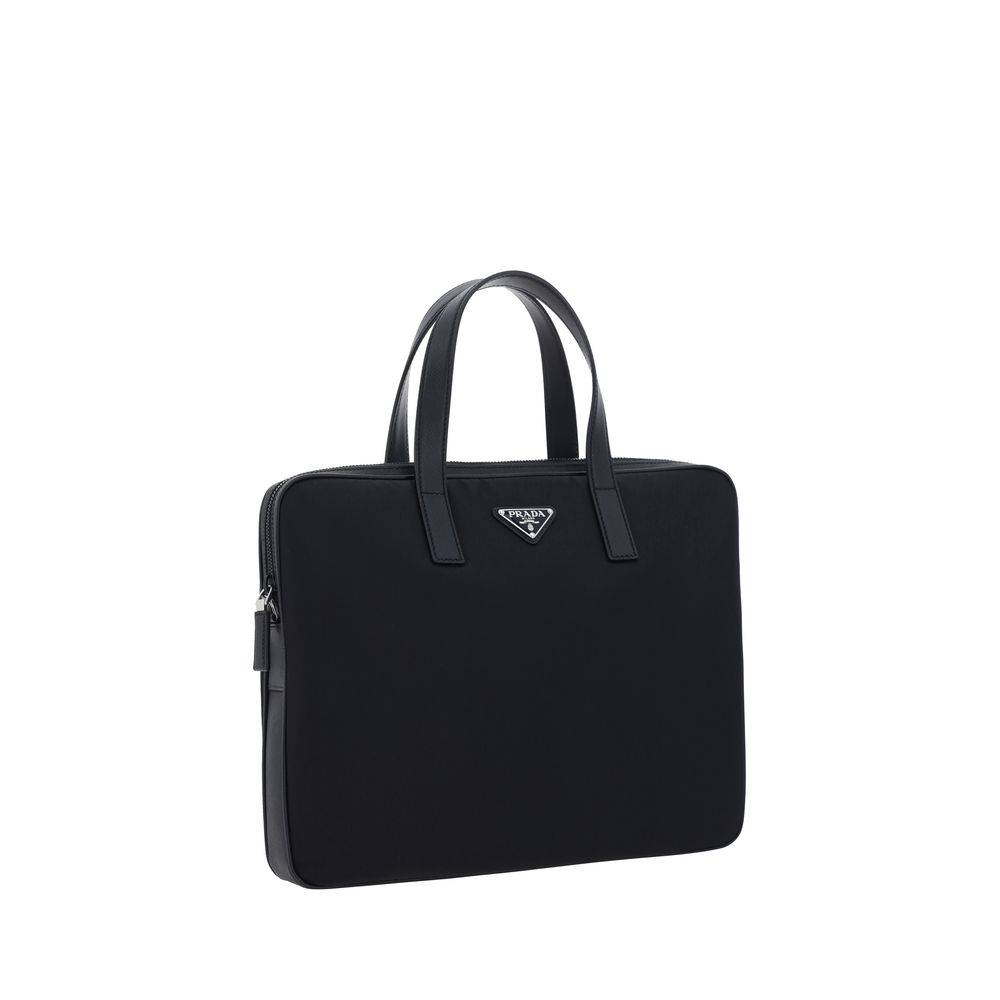 Prada – Black Re-Nylon Work Shoulder Bag