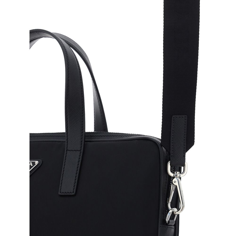 Prada – Black Re-Nylon Work Shoulder Bag