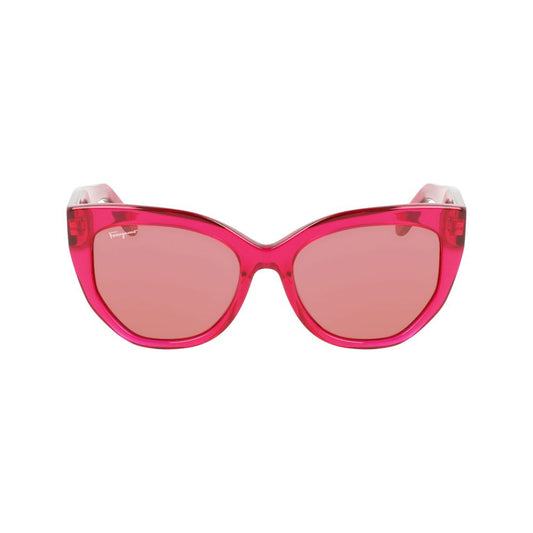 Salvatore Ferragamo – Red Acetate Sunglasses