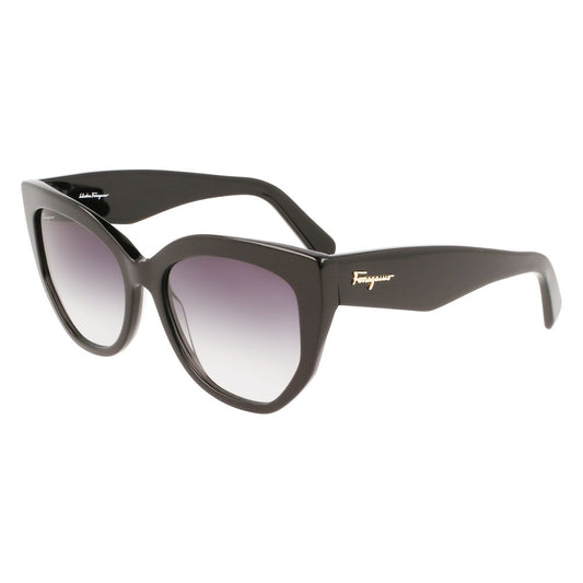 Salvatore Ferragamo – Black Acetate Sunglasses