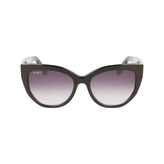 Salvatore Ferragamo – Black Acetate Sunglasses