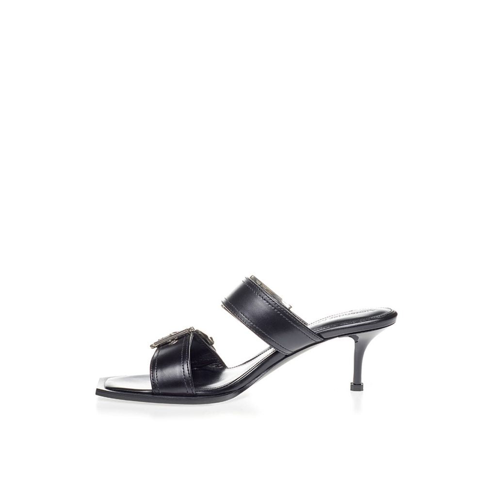 Alexander McQueen – Black Leather Sandals