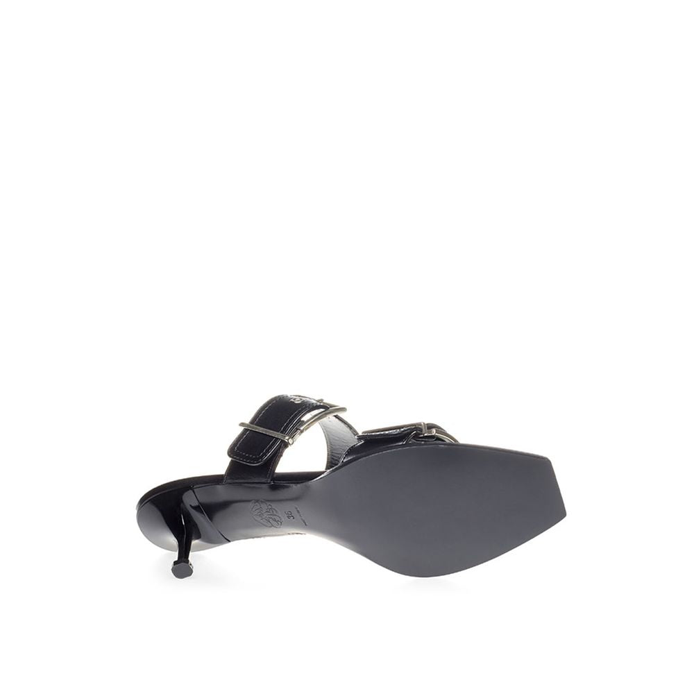 Alexander McQueen – Black Leather Sandals