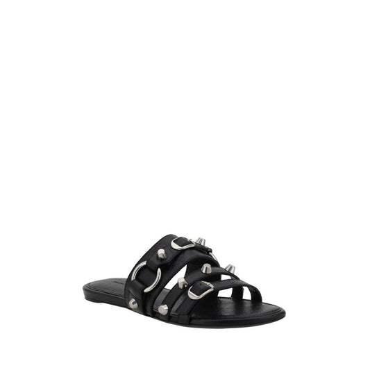 Balenciaga – Studded Leather Flat Sandals
