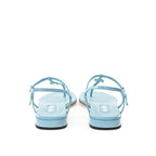 Miu Miu – Blue Patent Leather Flip-Flop Sandals