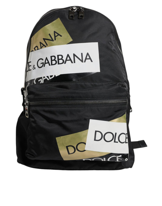 Dolce & Gabbana – Black Logo Tape Backpack