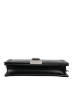 Versace – Black Leather Chain Strap Crossbody Bag