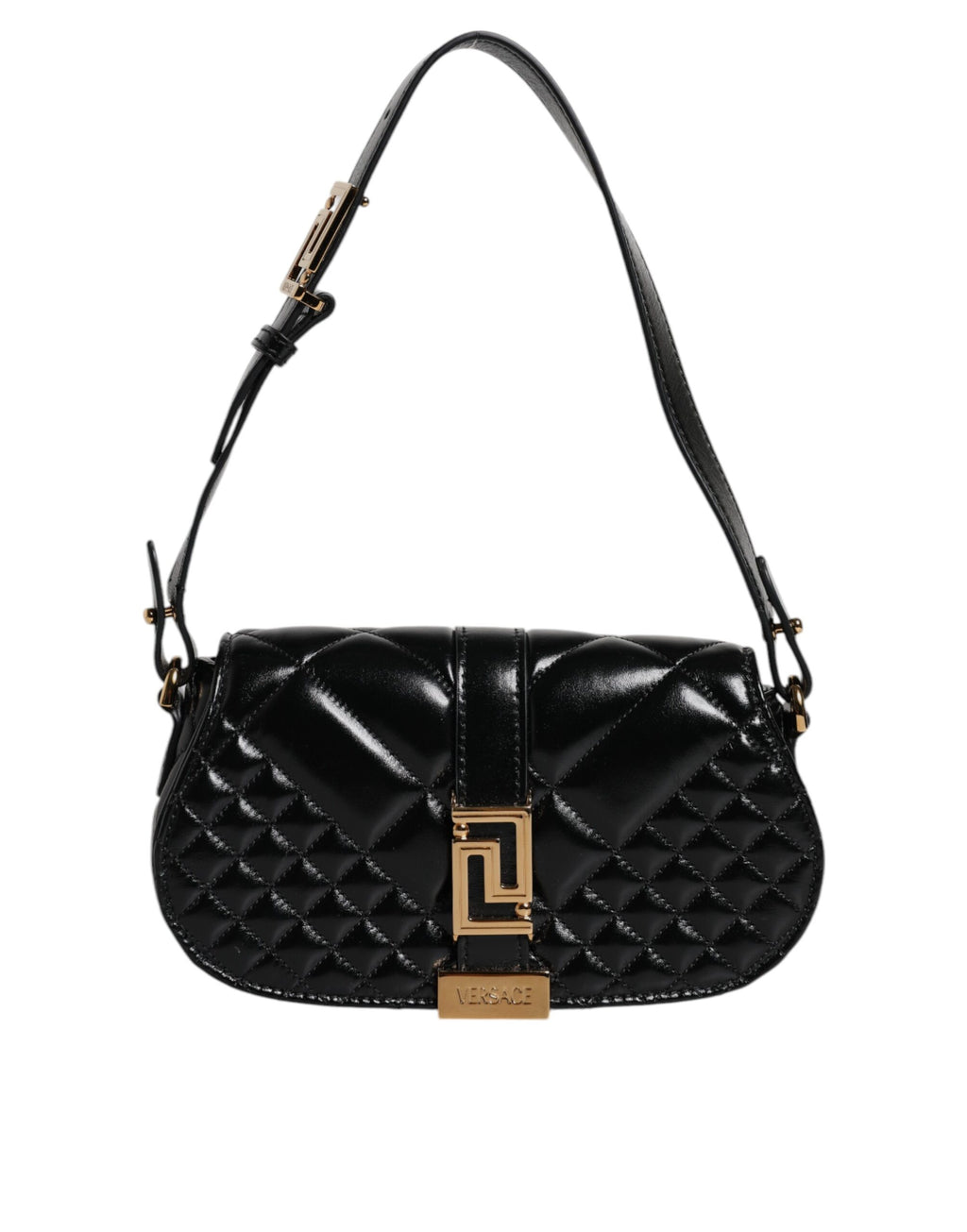 Versace – Black Calfskin Shoulder Bag
