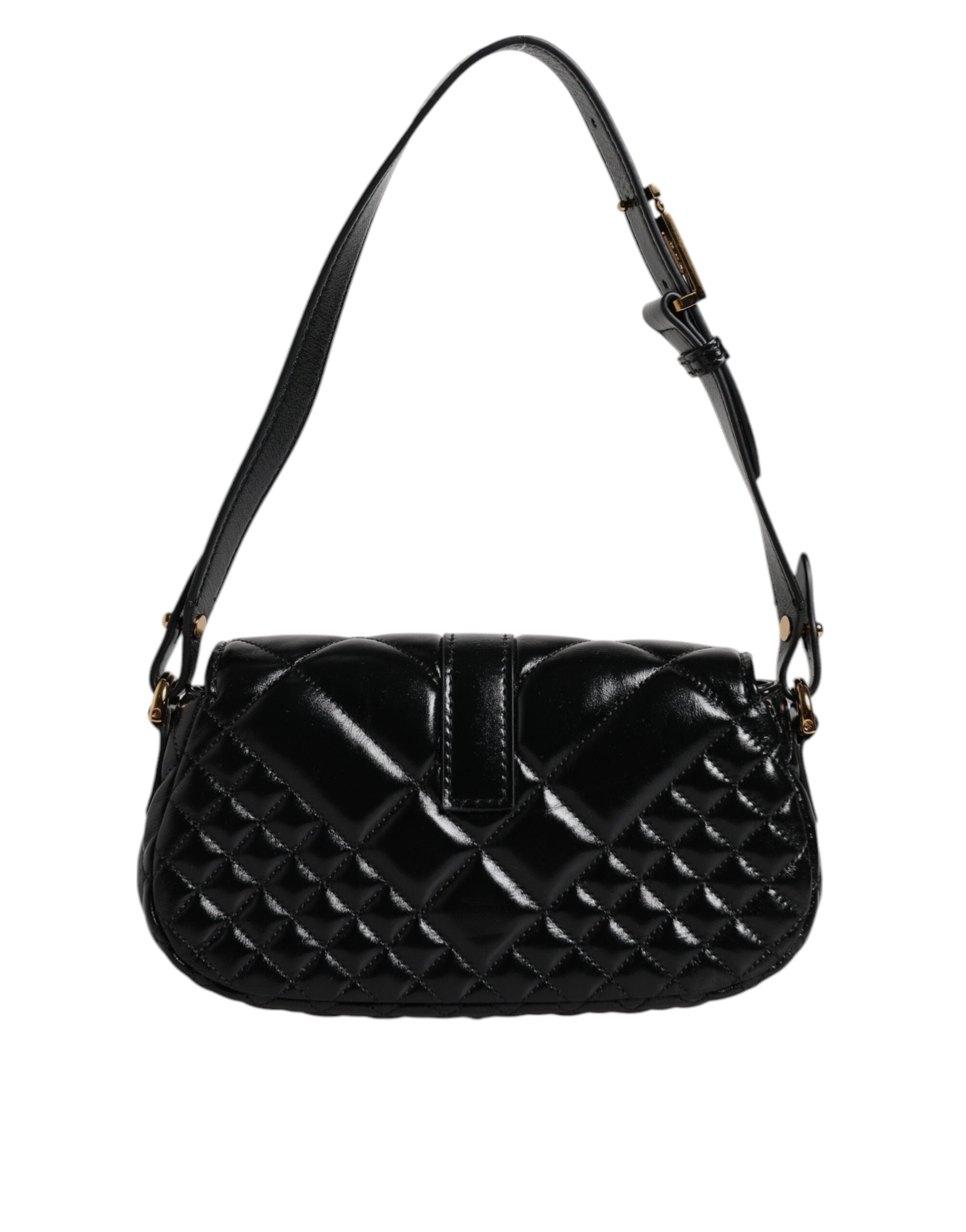Versace – Black Calfskin Shoulder Bag