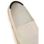 Saint Laurent – White Venice Cotton Slip-On Sneakers