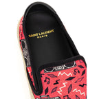 Saint Laurent – Pink Venice Cotton Slip-On Sneakers