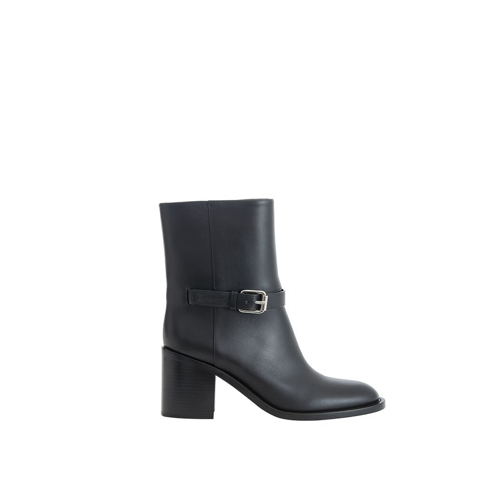 Burberry – Black Leather Ankle Boots