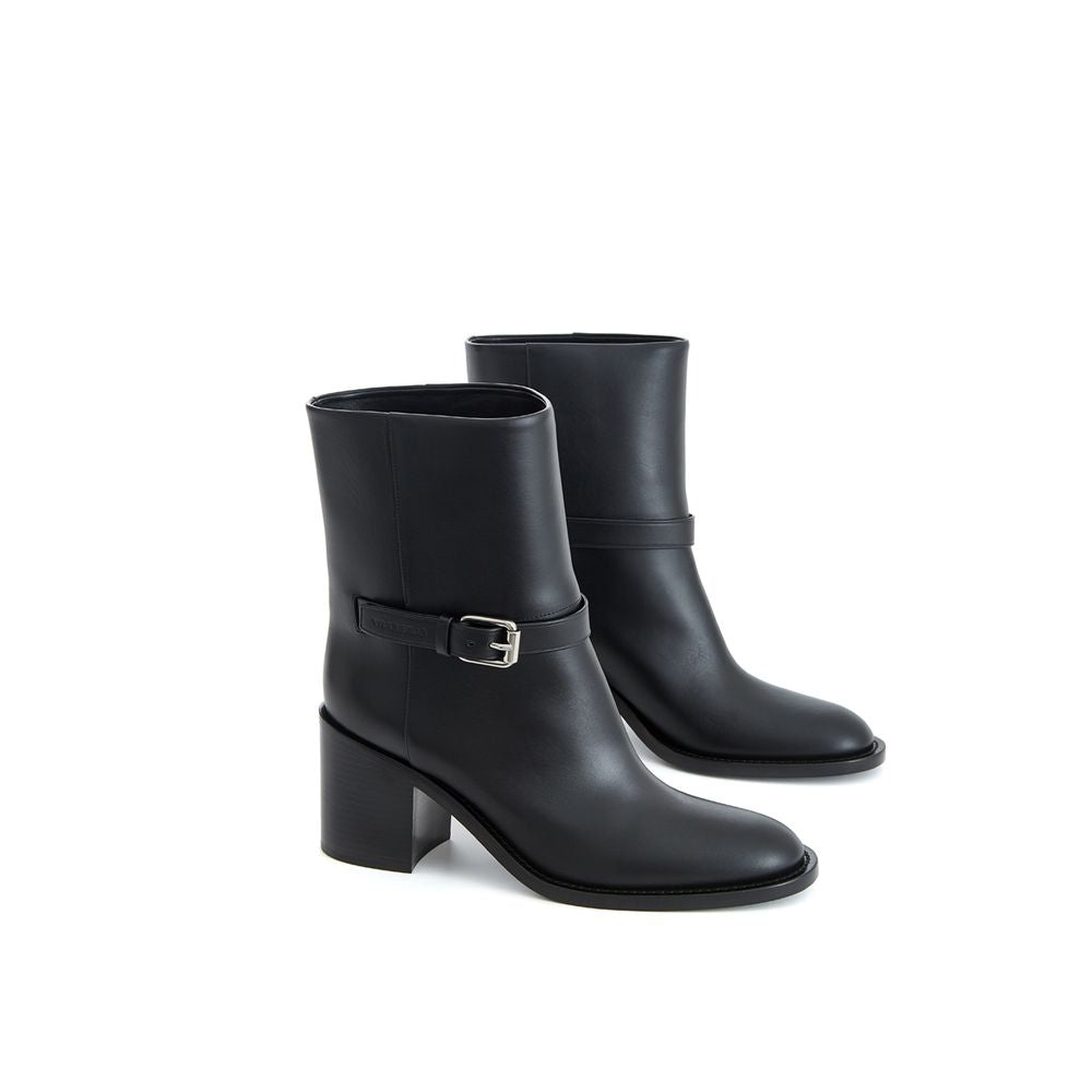 Burberry – Black Leather Ankle Boots