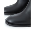 Burberry – Black Leather Ankle Boots