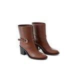 Burberry – Brown Leather Ankle Boots