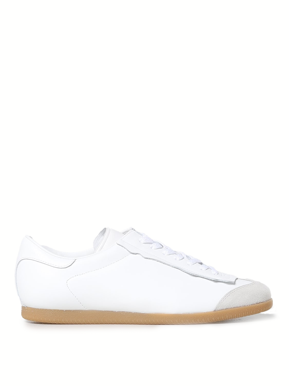 Maison Margiela - Low Featherlight Leather And Suede Sneakers