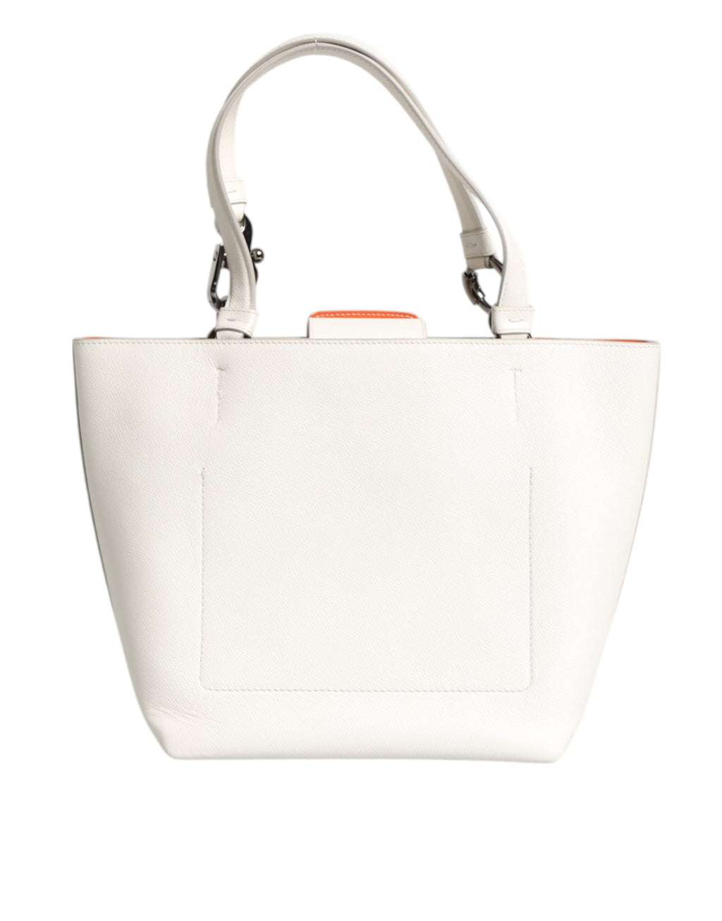 Dolce & Gabbana - White Leather #DG BEATRICE Top Handle Tote Bag