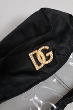 Dolce & Gabbana - Black Nylon PVC DG Logo Bucket Hat