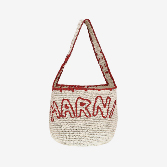 Marni – Large Nassa Raffia Shoulder Bag