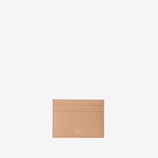 Balenciaga – Beige Leather Cardholder