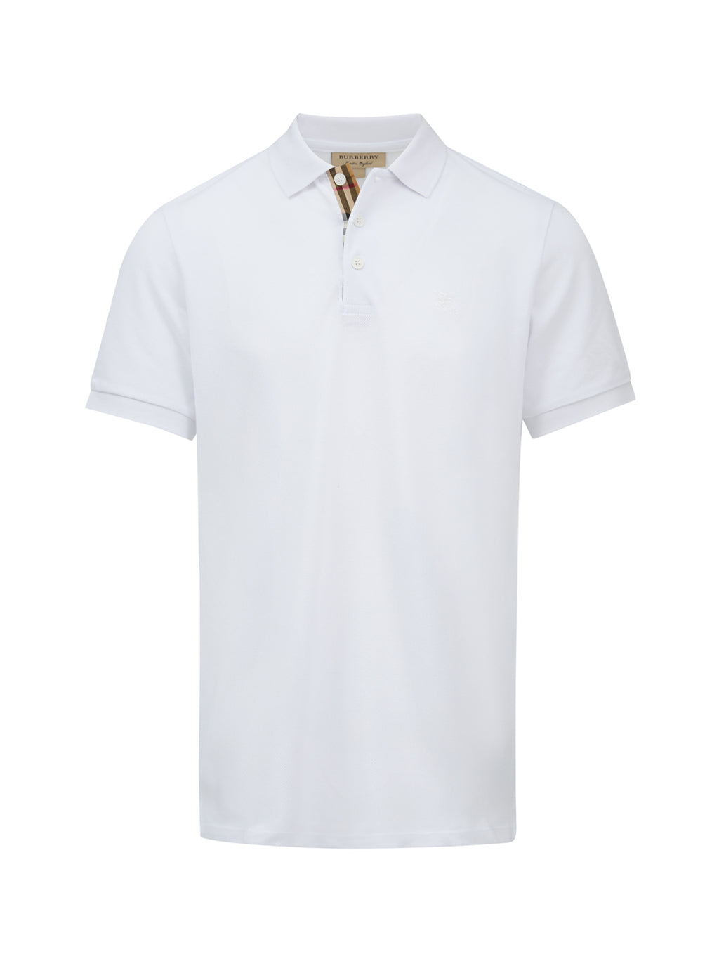 Burberry -  White Cotton Collared Polo Shirt