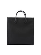 Gucci – Black Leather Medium Logo Tote Bag