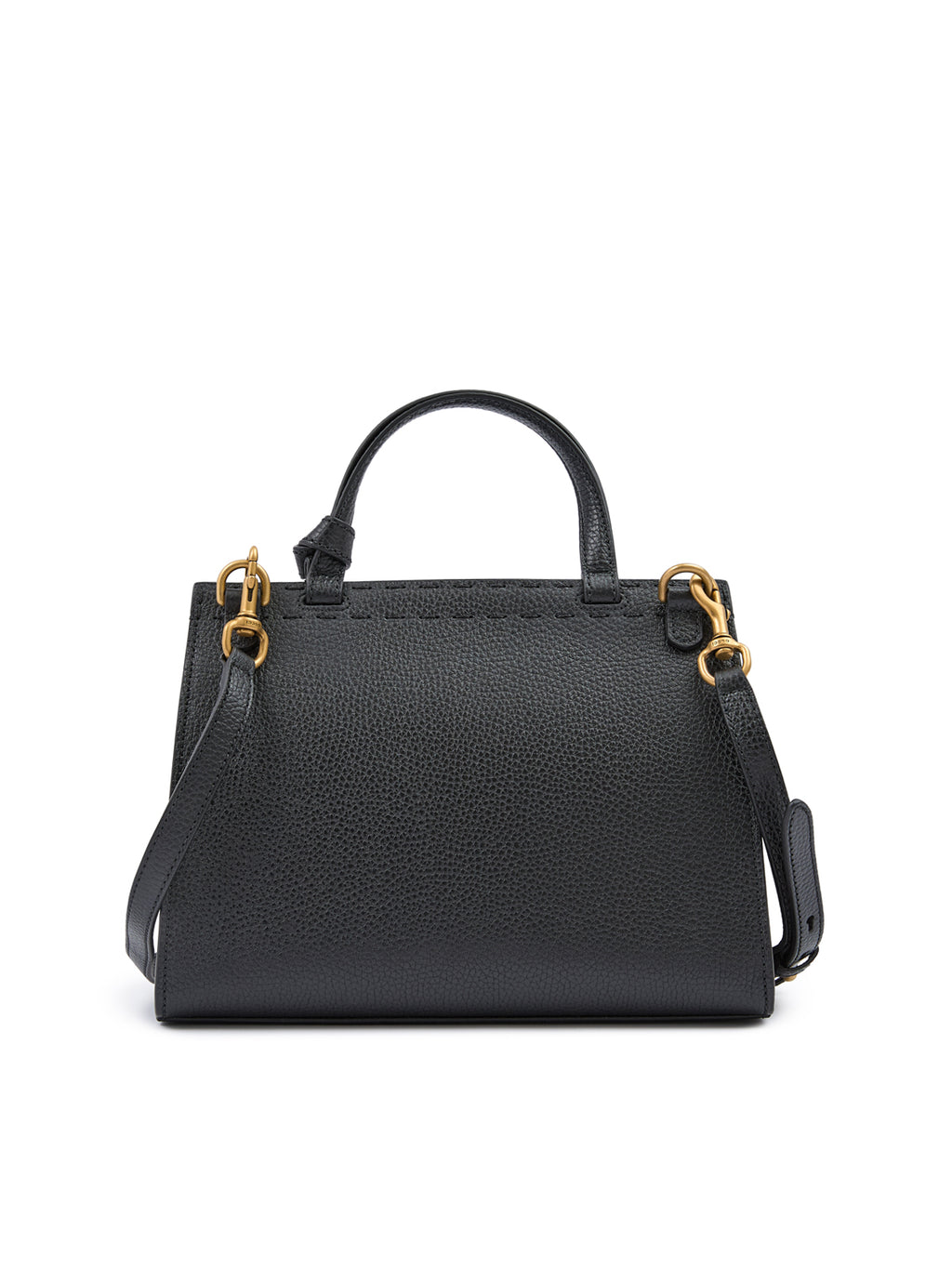 Gucci – Black Leather GG Marmont Handbag