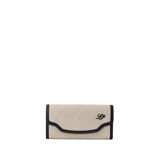Loro Piana – Beige Fabric and Leather Wallet