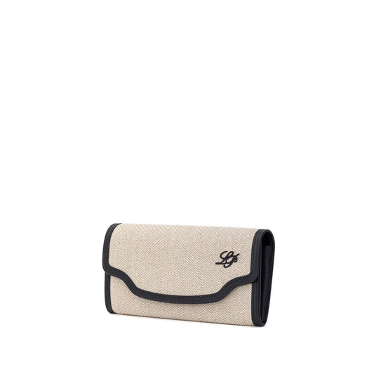 Loro Piana – Beige Fabric and Leather Wallet
